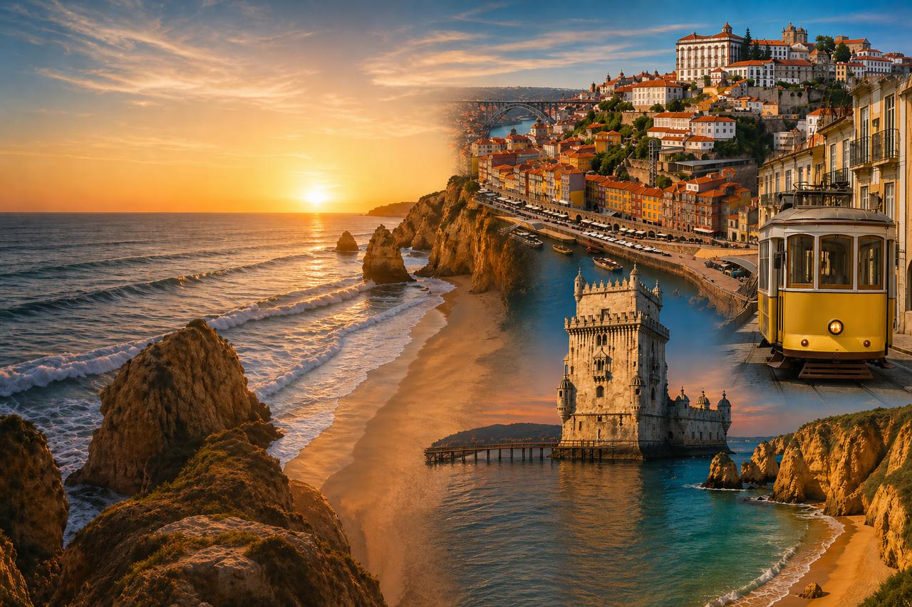 Portugal landscape collage